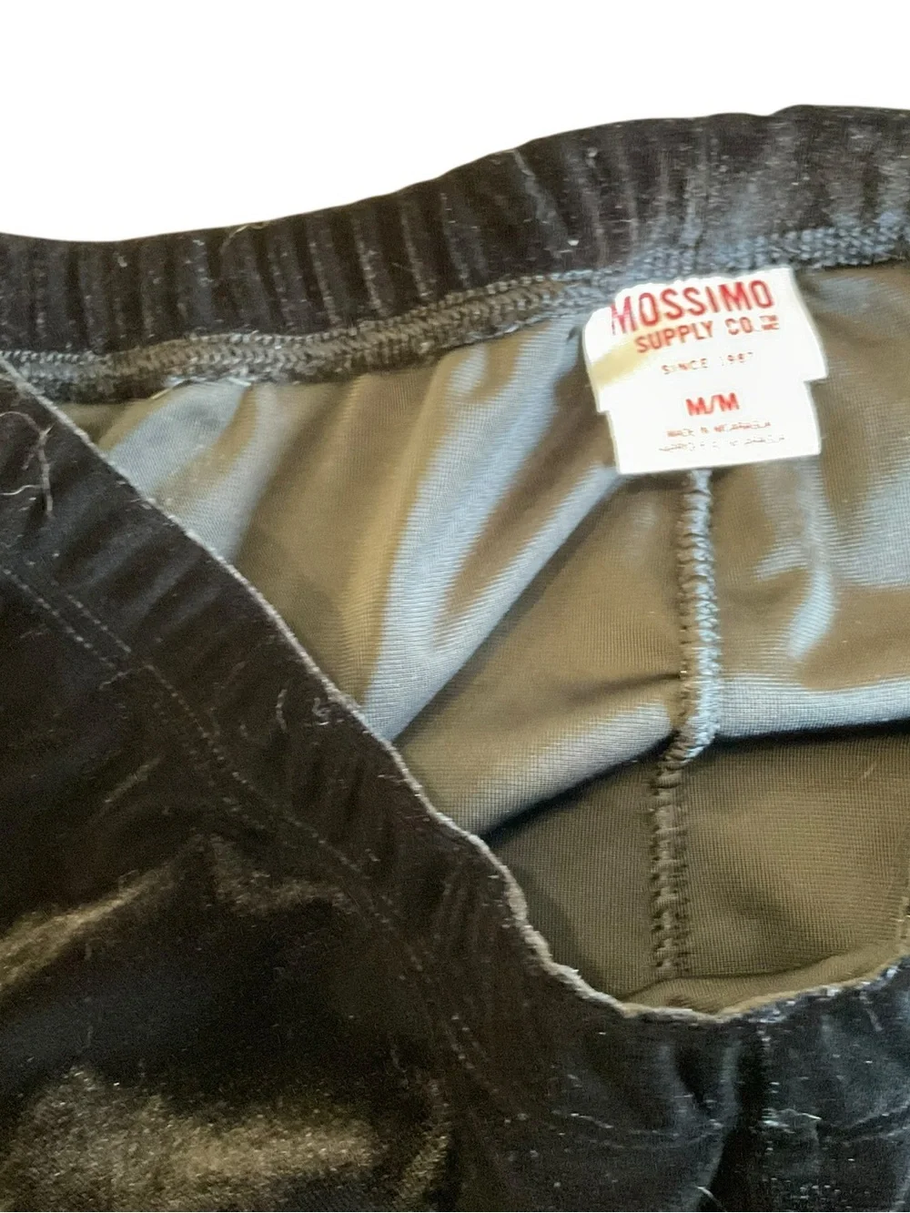 Mossimo Supply Co. Black Velvet Jogger Pants